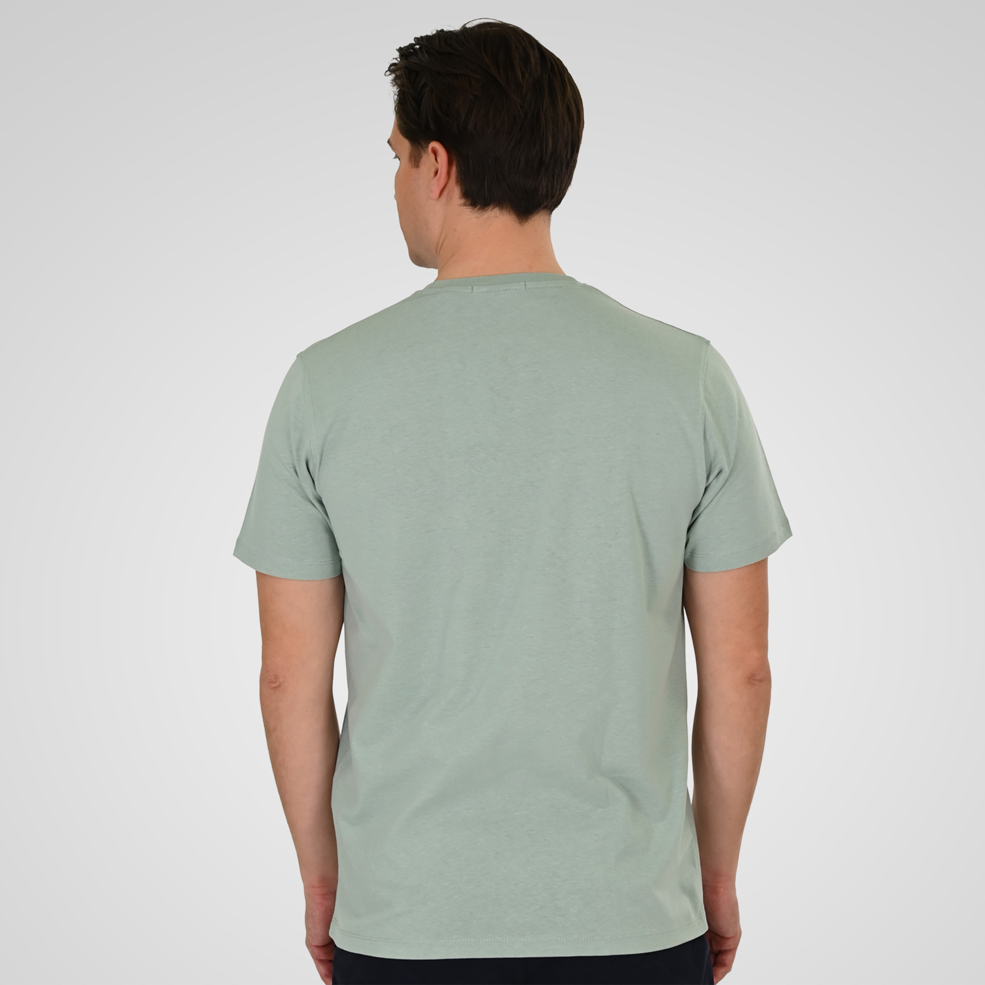 261TS-9128 T-SHIRT WITH HIGH DENSITY PRINT DUSTY AQUA - Image 4
