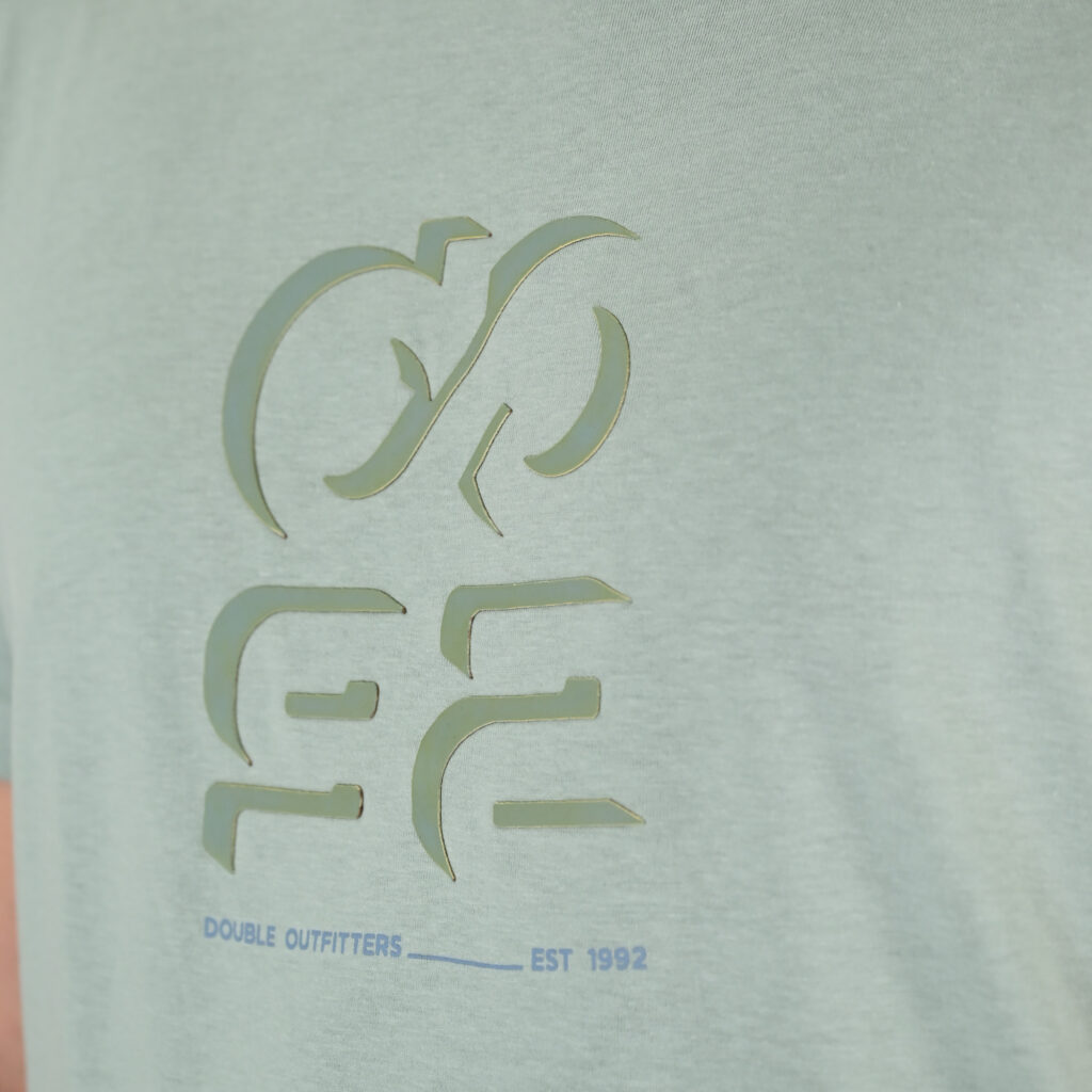 261TS-9128 T-SHIRT WITH HIGH DENSITY PRINT DUSTY AQUA