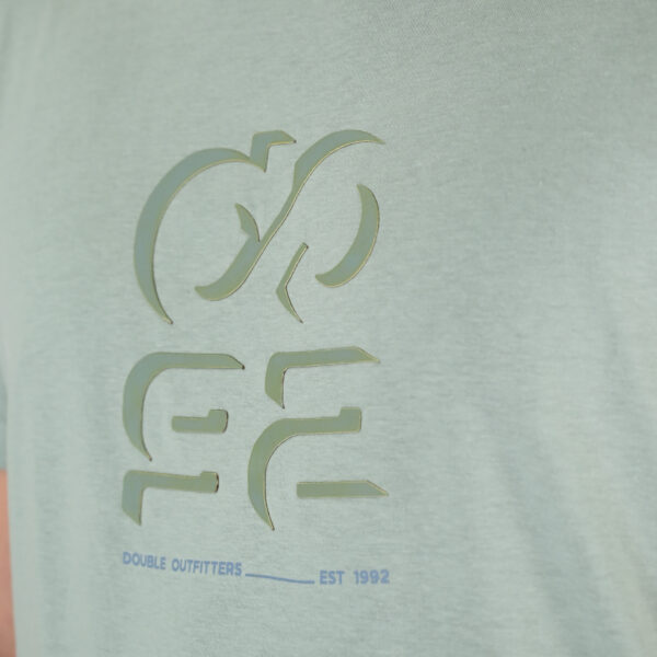 261TS-9128 T-SHIRT WITH HIGH DENSITY PRINT DUSTY AQUA