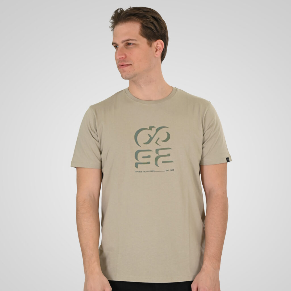 261TS-9128 T-SHIRT WITH HIGH DENSITY PRINT STONE BEIGE
