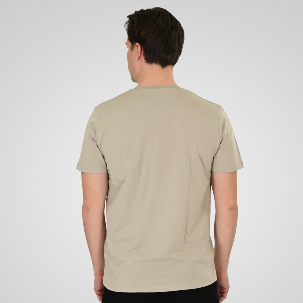 261TS-9128 T-SHIRT WITH HIGH DENSITY PRINT STONE BEIGE