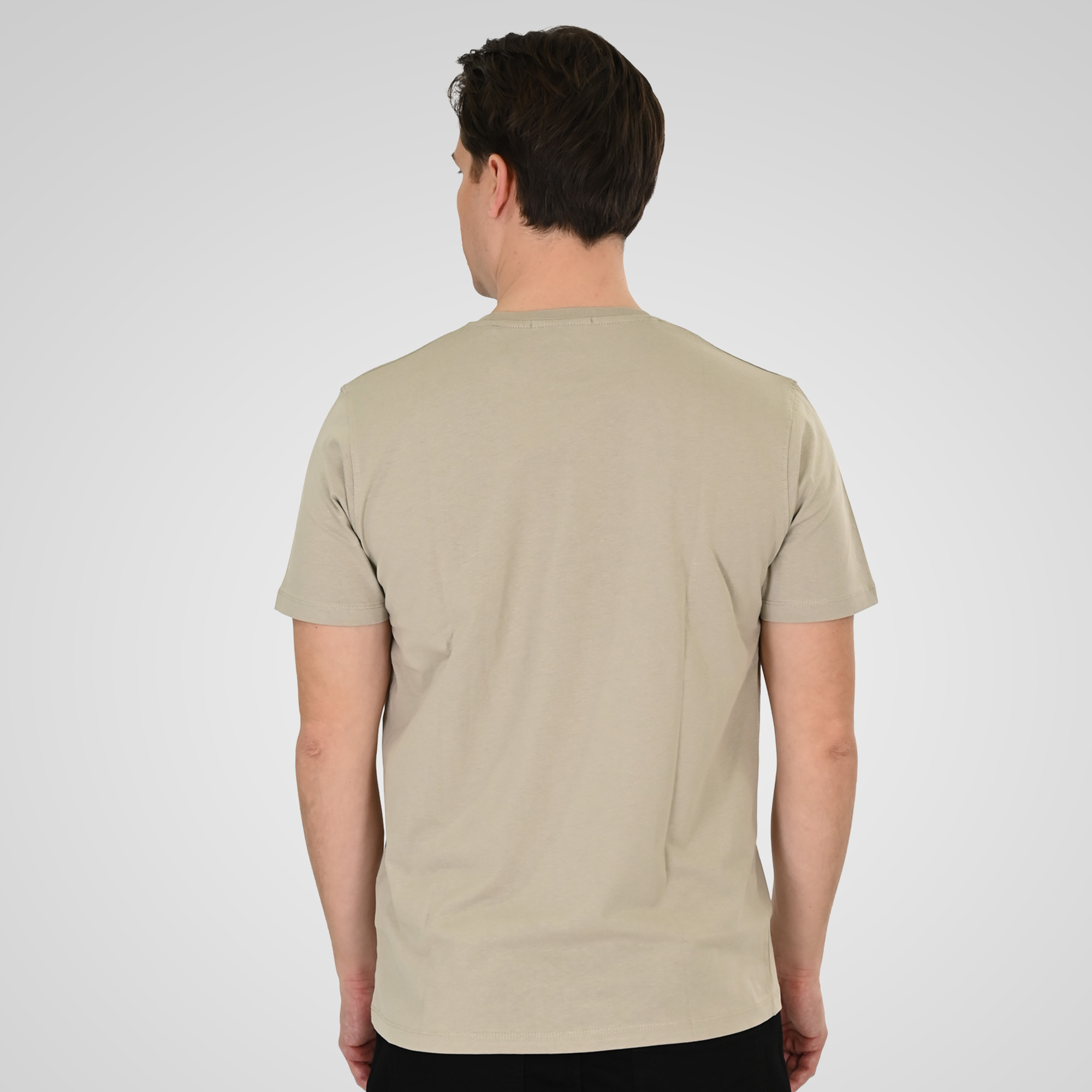 261TS-9128 T-SHIRT WITH HIGH DENSITY PRINT STONE BEIGE - Image 4