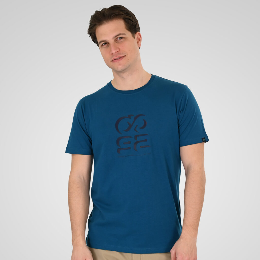 261TS-9128 T-SHIRT WITH HIGH DENSITY PRINT OCEAN BLUE