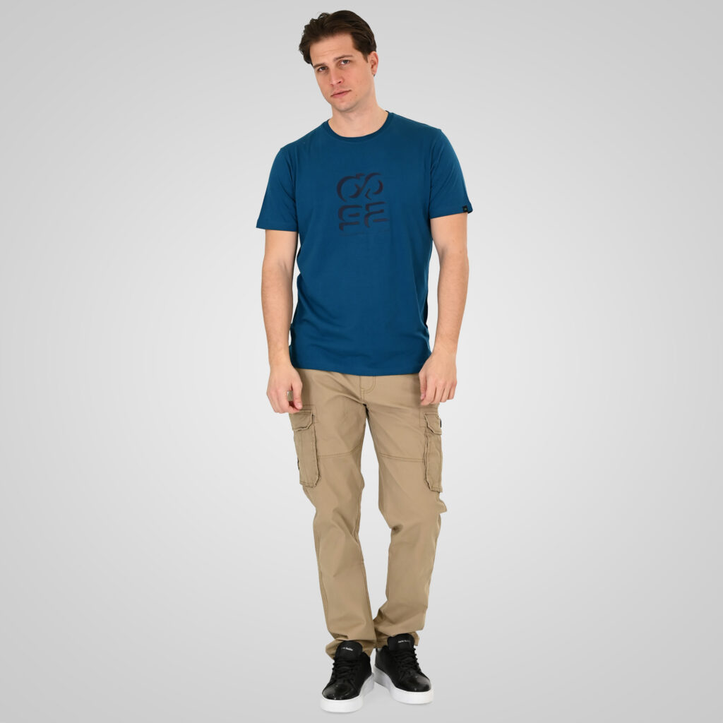 261TS-9128 T-SHIRT WITH HIGH DENSITY PRINT OCEAN BLUE