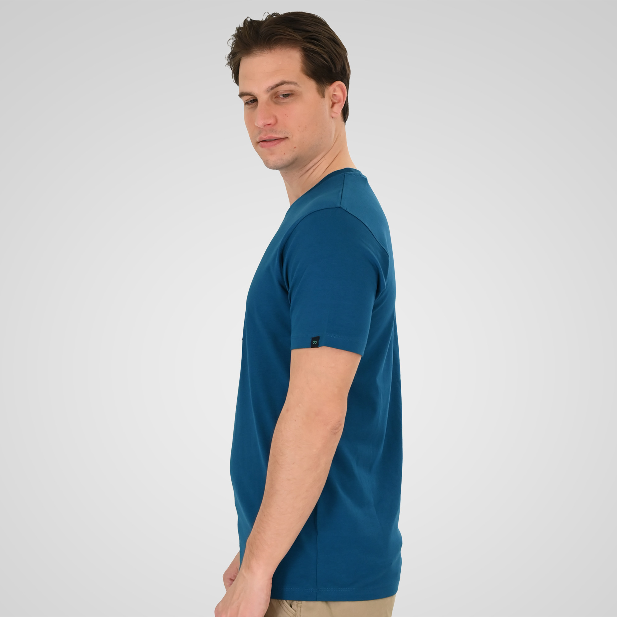 261TS-9128 T-SHIRT WITH HIGH DENSITY PRINT OCEAN BLUE - Image 3