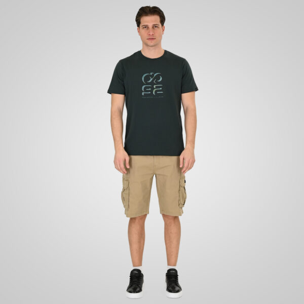 261TS-9128 T-SHIRT WITH HIGH DENSITY PRINT FOREST GREEN