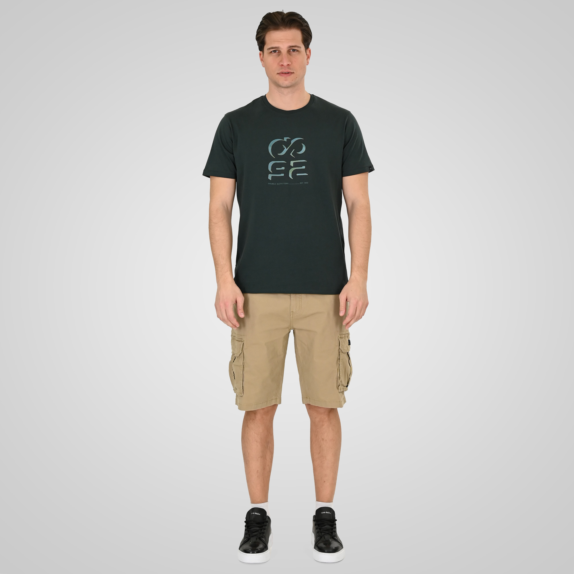 261TS-9128 T-SHIRT WITH HIGH DENSITY PRINT FOREST GREEN - Image 2