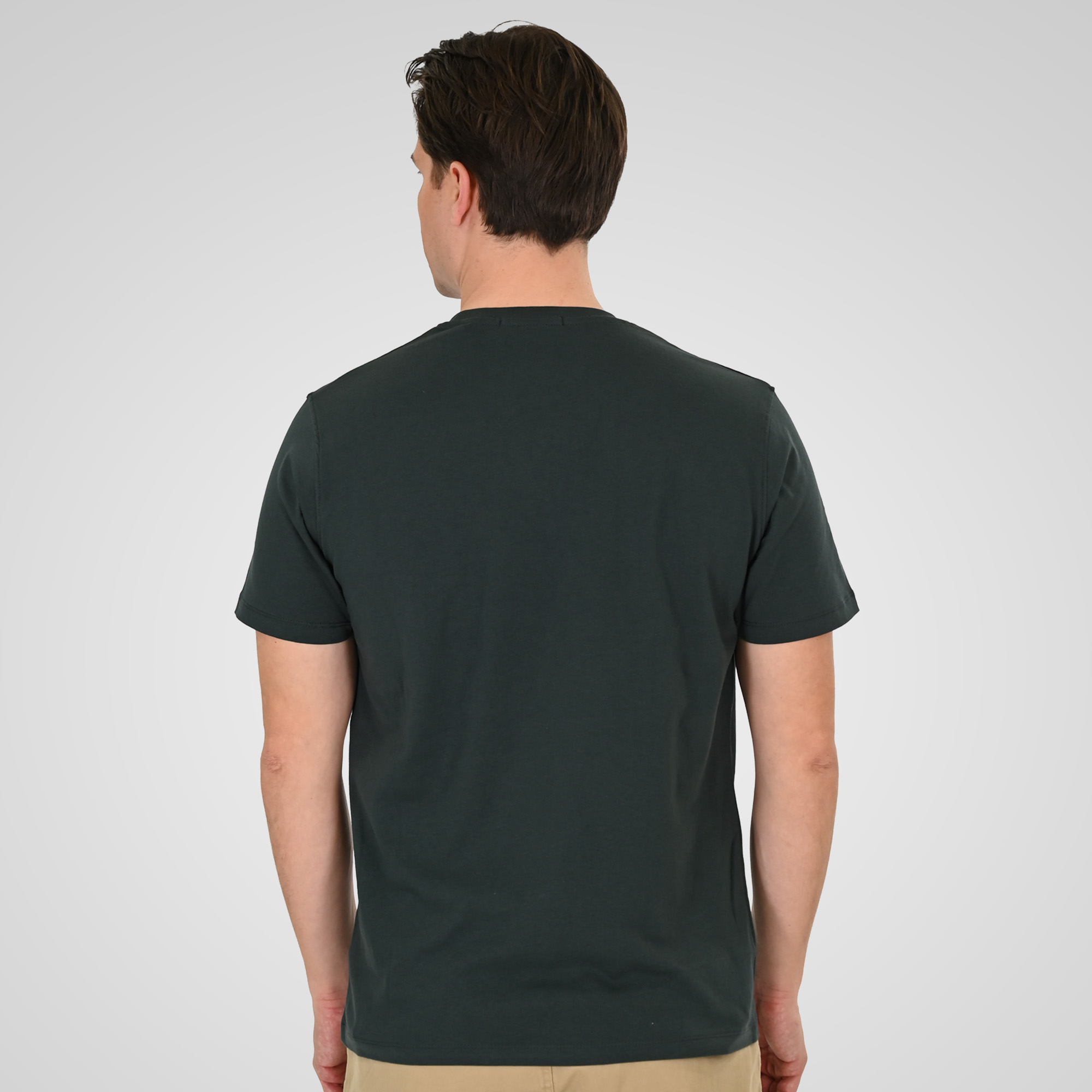 261TS-9128 T-SHIRT WITH HIGH DENSITY PRINT FOREST GREEN - Image 4
