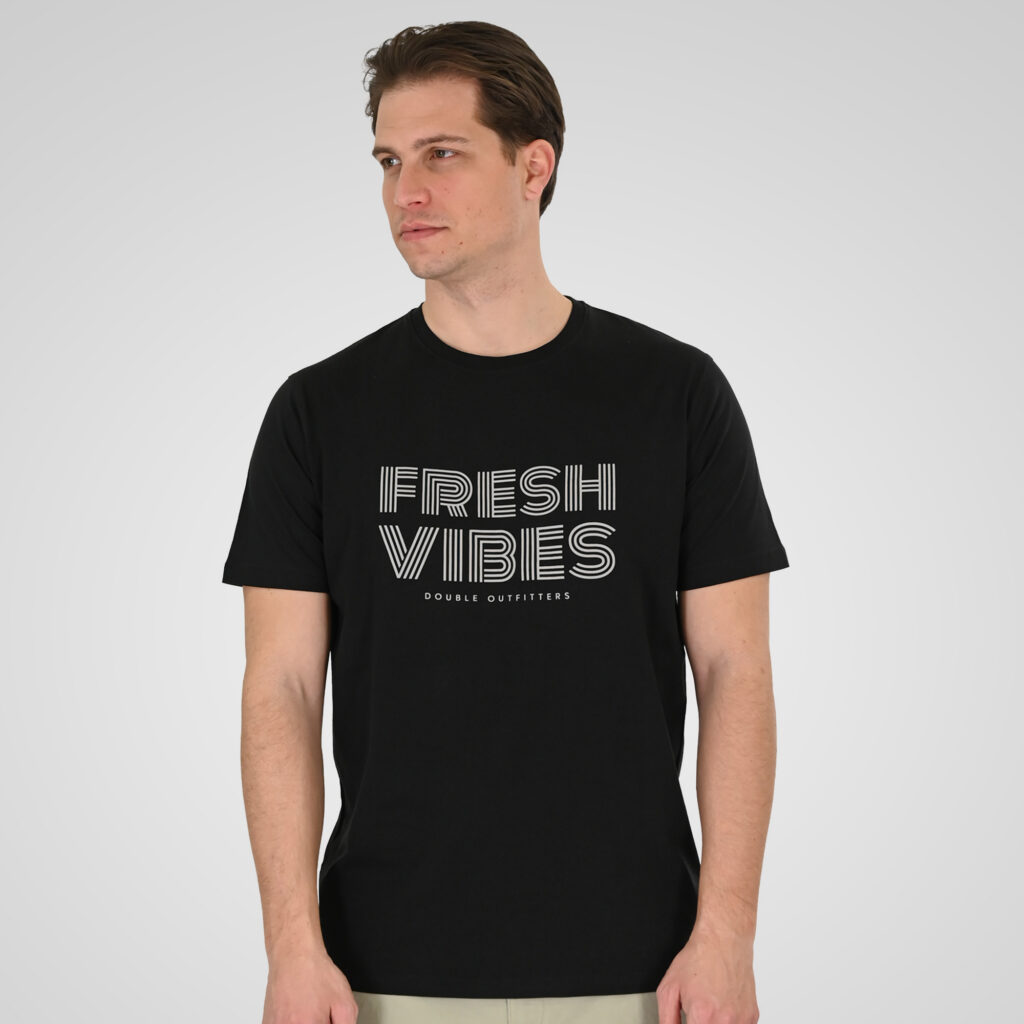 261TS-9129 T-SHIRT WITH HIGH DENSITY PRINT BLACK