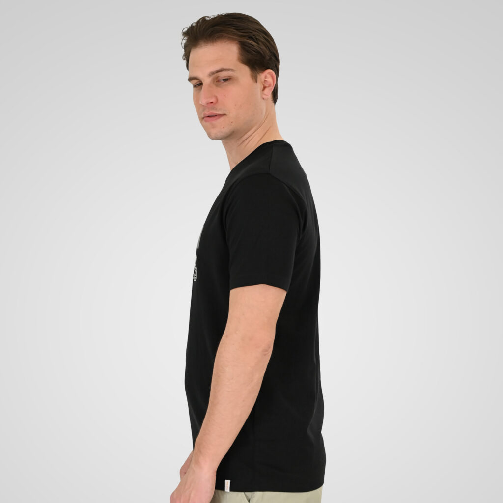 261TS-9129 T-SHIRT WITH HIGH DENSITY PRINT BLACK