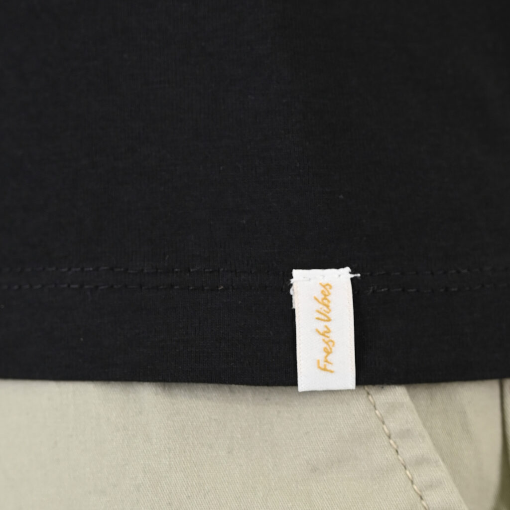 261TS-9129 T-SHIRT WITH HIGH DENSITY PRINT BLACK