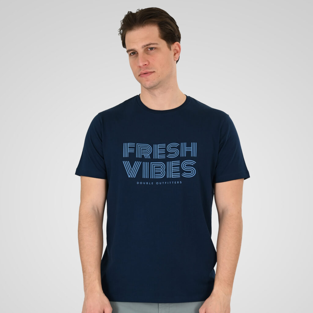 261TS-9129 T-SHIRT WITH HIGH DENSITY PRINT DK BLUE