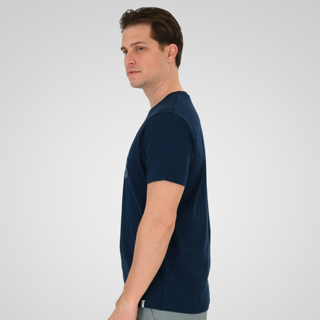 261TS-9129 T-SHIRT WITH HIGH DENSITY PRINT DK BLUE