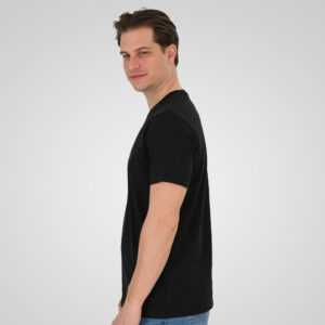 261TS-9130 T-SHIRT WITH DOUBLE PRESSED PRINT BLACK - Image 3