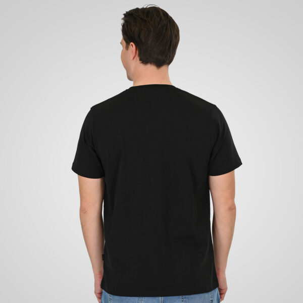261TS-9130 T-SHIRT WITH DOUBLE PRESSED PRINT BLACK