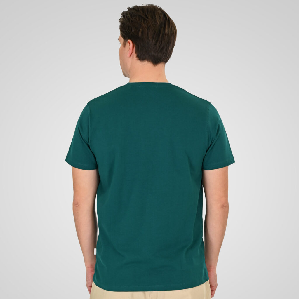 261TS-9130 T-SHIRT WITH DOUBLE PRESSED PRINT MOSS GREEN