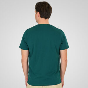 261TS-9130 T-SHIRT WITH DOUBLE PRESSED PRINT MOSS GREEN - Image 4