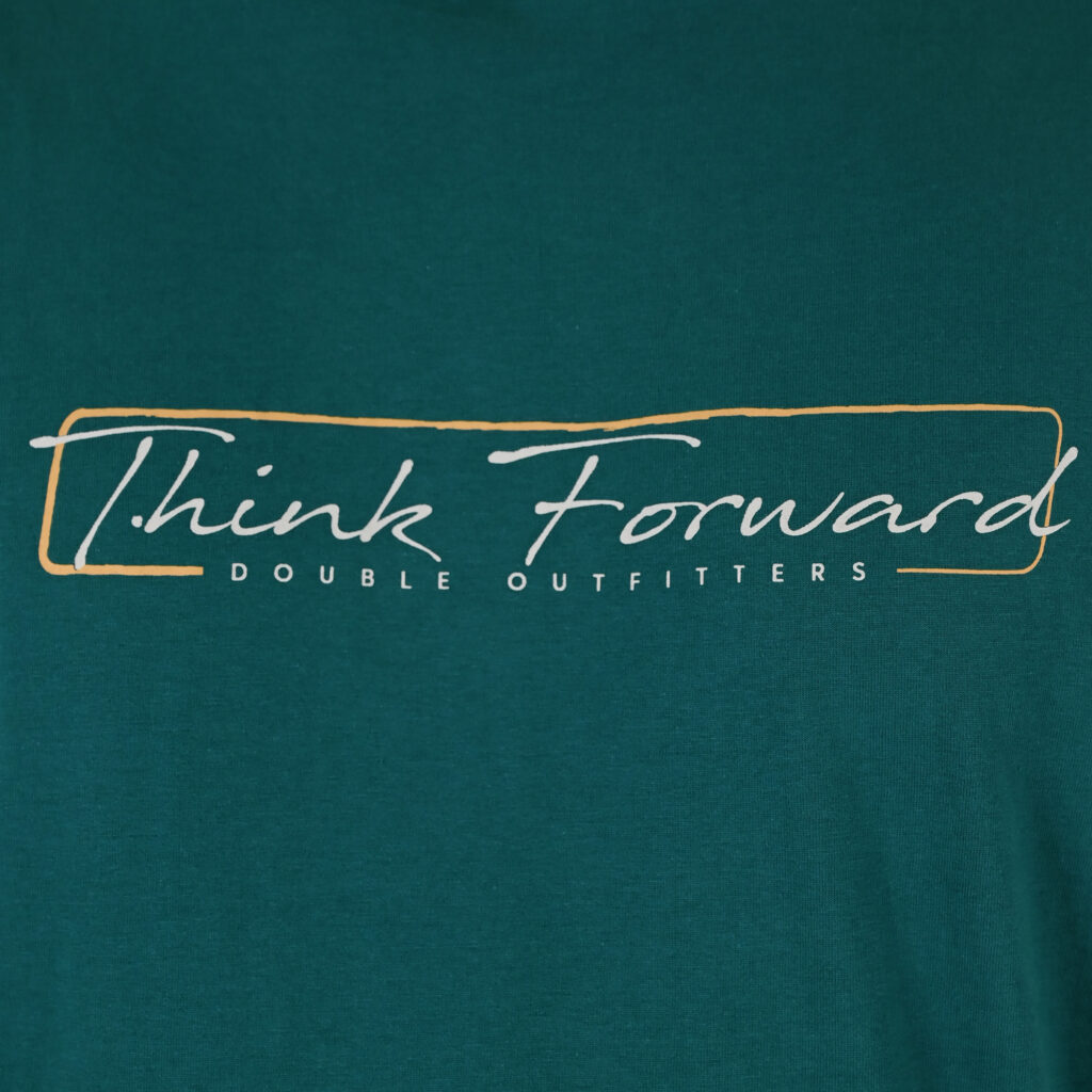 261TS-9130 T-SHIRT WITH DOUBLE PRESSED PRINT MOSS GREEN