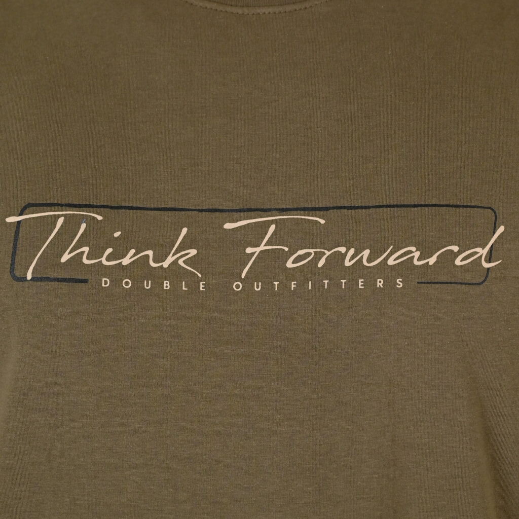 261TS-9130 T-SHIRT WITH DOUBLE PRESSED PRINT KHAKI