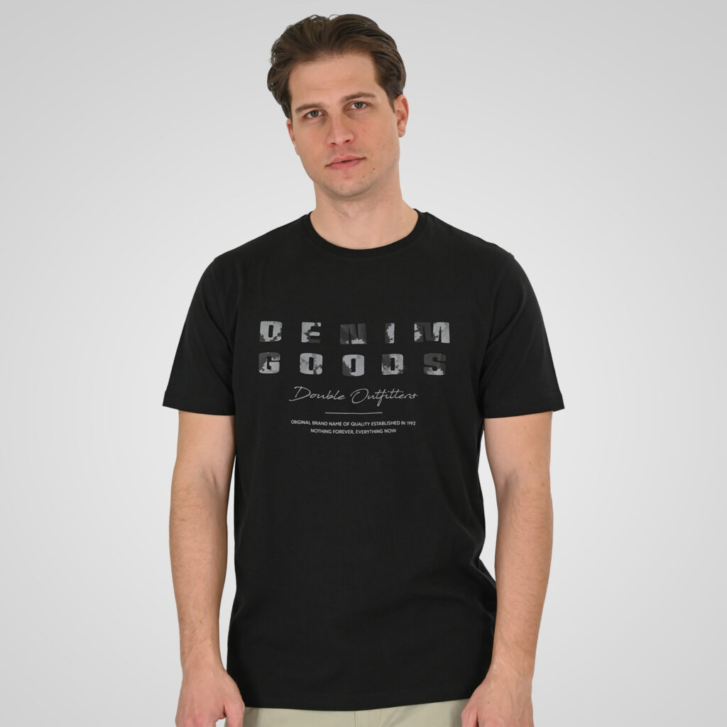 261TS-9131 T-SHIRT WITH HIGH DENSITY PRINT BLACK