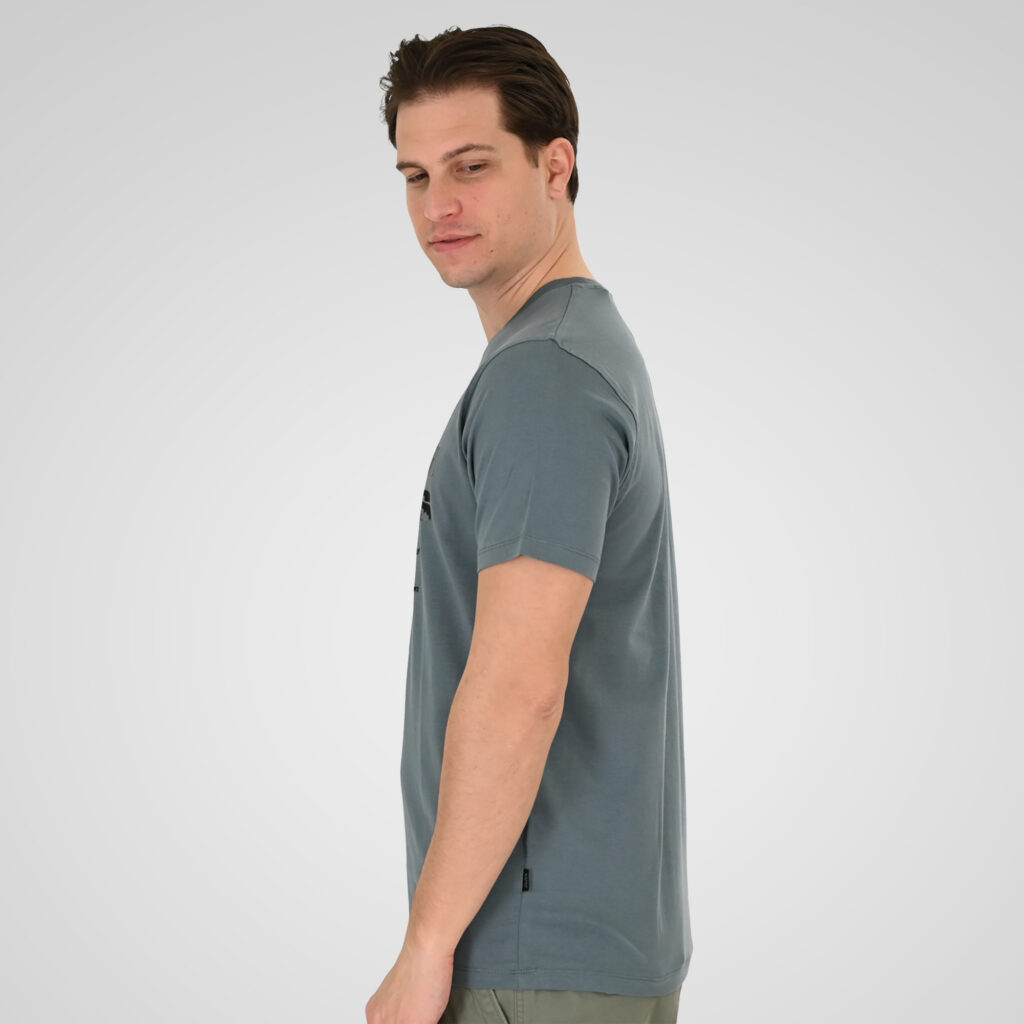 261TS-9131 T-SHIRT WITH HIGH DENSITY PRINT STEEL BLUE