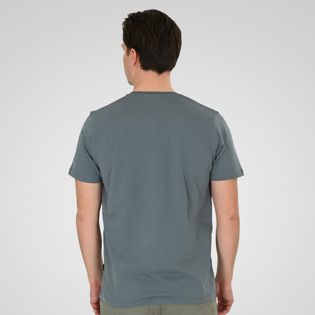 261TS-9131 T-SHIRT WITH HIGH DENSITY PRINT STEEL BLUE