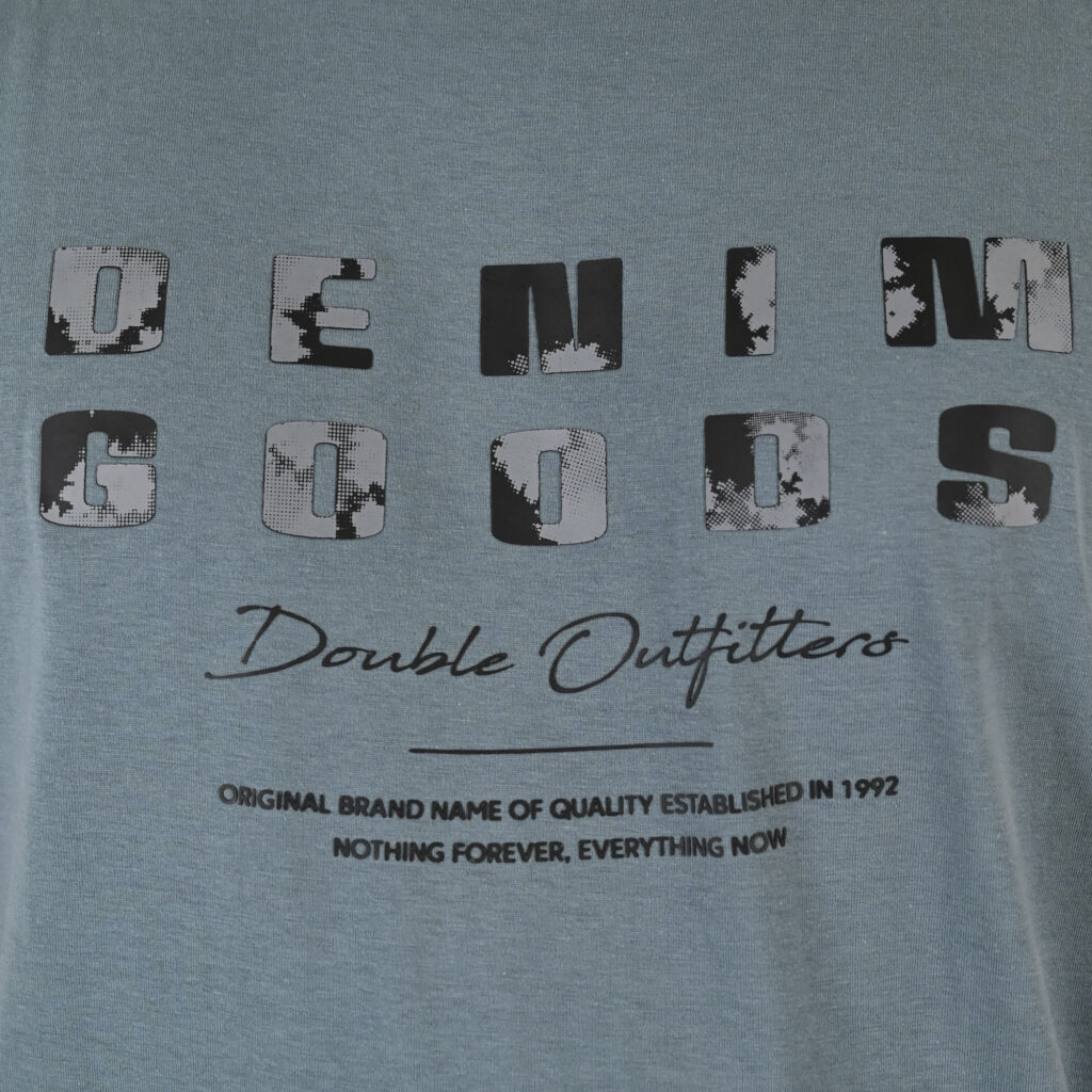 261TS-9131 T-SHIRT WITH HIGH DENSITY PRINT STEEL BLUE