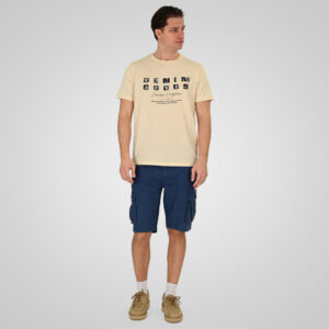 261TS-9131 T-SHIRT WITH HIGH DENSITY PRINT VANILLA