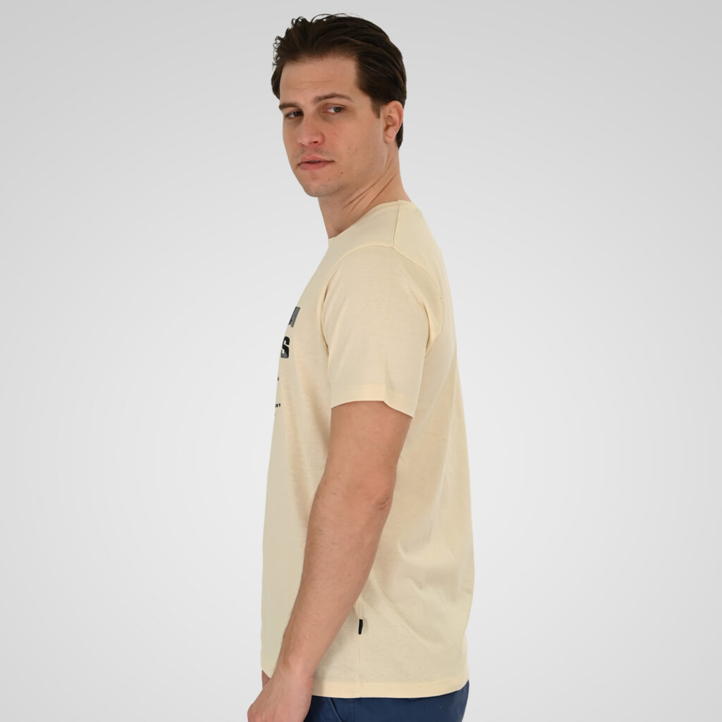 261TS-9131 T-SHIRT WITH HIGH DENSITY PRINT VANILLA