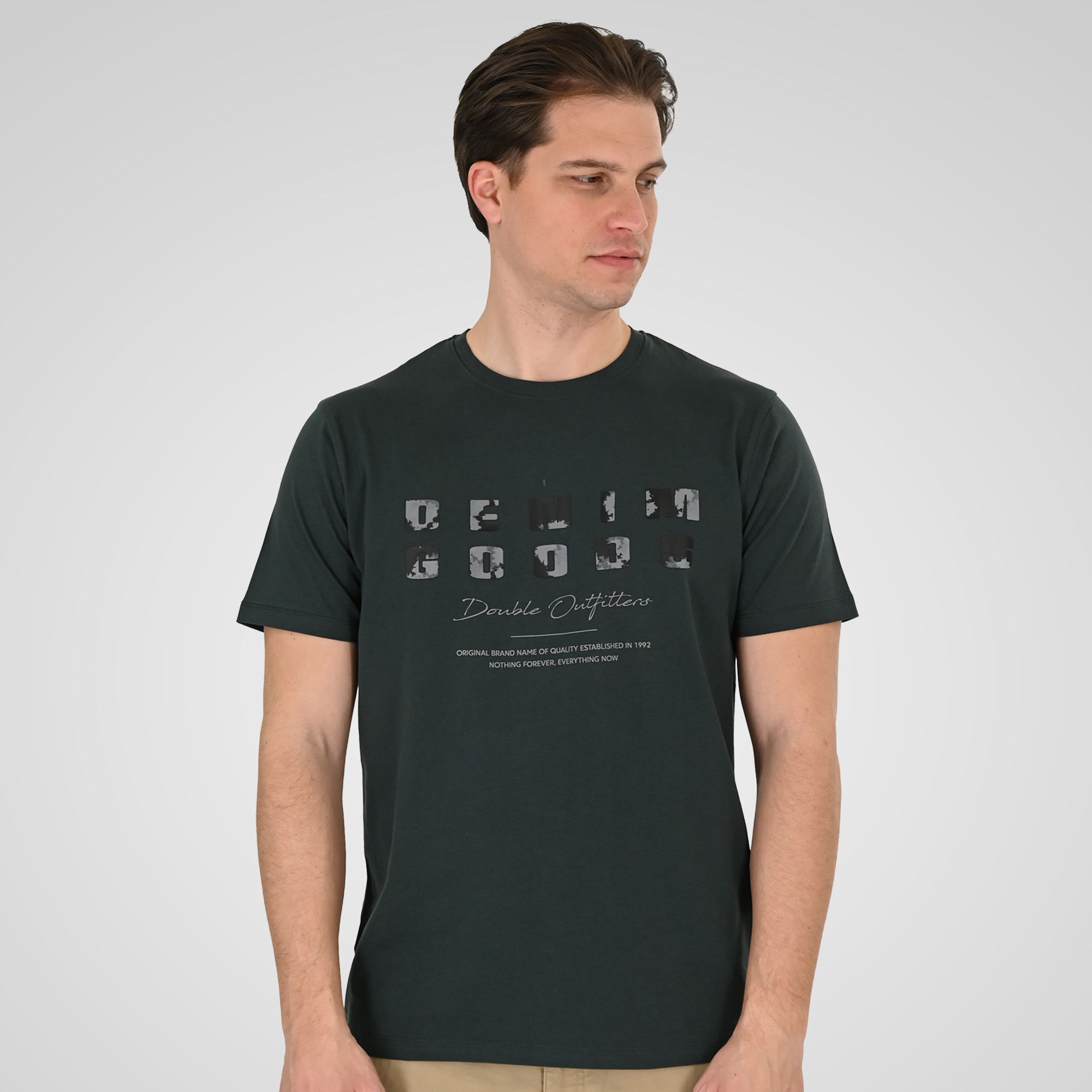 261TS-9131 T-SHIRT WITH HIGH DENSITY PRINT FOREST GREEN - Image 1