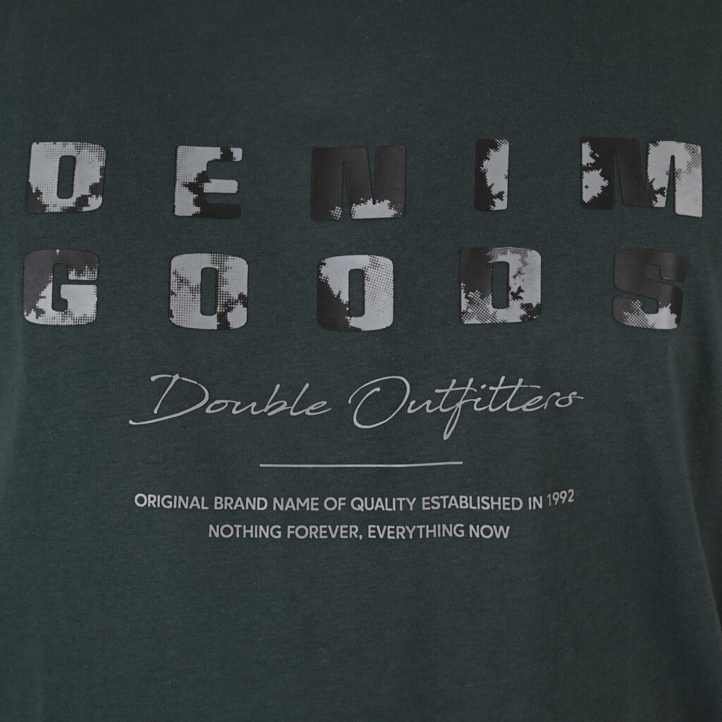 261TS-9131 T-SHIRT WITH HIGH DENSITY PRINT FOREST GREEN