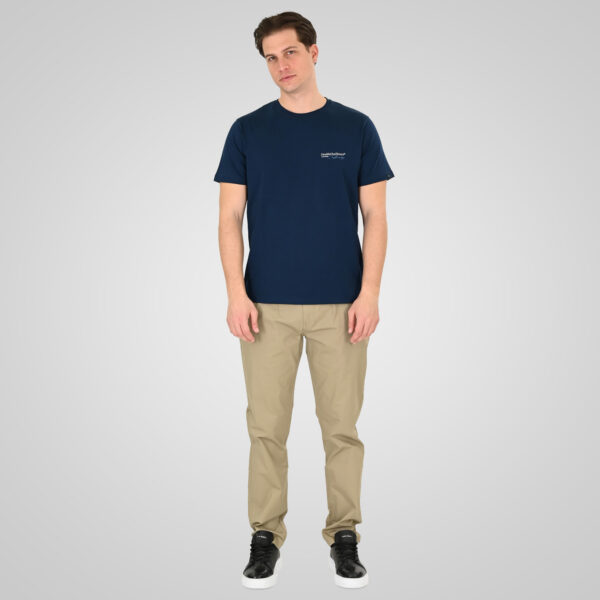 261TS-9137 T-SHIRT FRONT BACK WITH DOUBLE PRESSED PRINT DK BLUE
