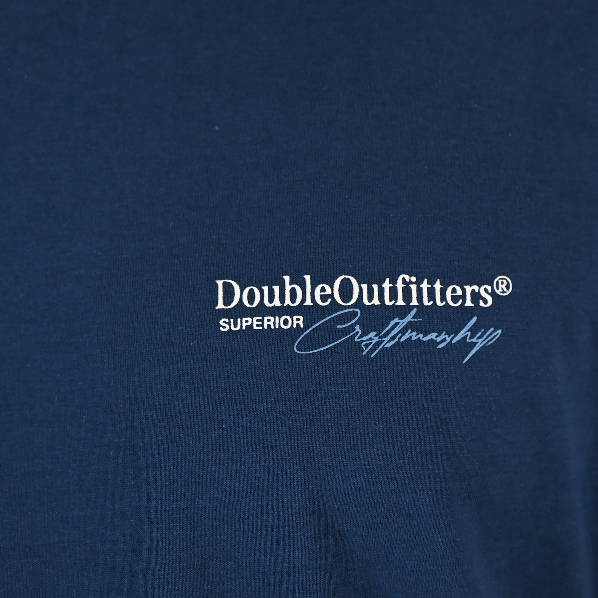 261TS-9137 T-SHIRT FRONT BACK WITH DOUBLE PRESSED PRINT DK BLUE - Image 5