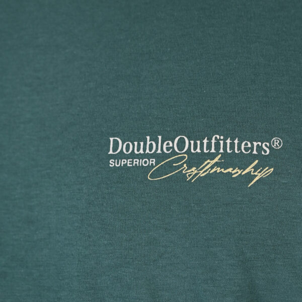 261TS-9137 T-SHIRT FRONT BACK WITH DOUBLE PRESSED PRINT PESTO