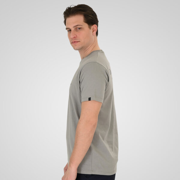 261TS-9137 T-SHIRT FRONT BACK WITH DOUBLE PRESSED PRINT SMOKE