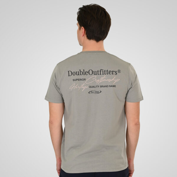 261TS-9137 T-SHIRT FRONT BACK WITH DOUBLE PRESSED PRINT SMOKE