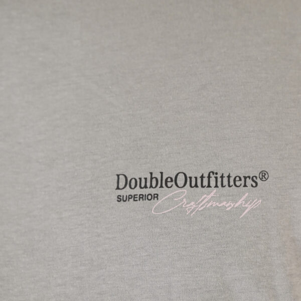 261TS-9137 T-SHIRT FRONT BACK WITH DOUBLE PRESSED PRINT SMOKE