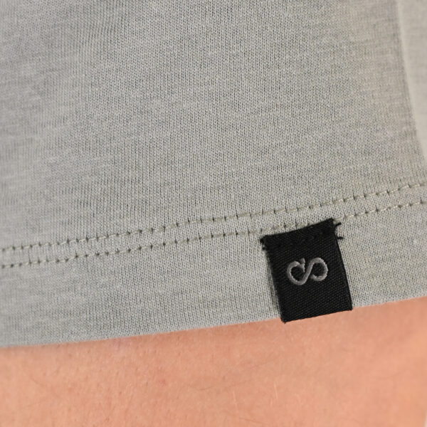 261TS-9137 T-SHIRT FRONT BACK WITH DOUBLE PRESSED PRINT SMOKE