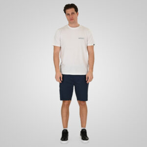 261TS-9137 T-SHIRT FRONT BACK WITH DOUBLE PRESSED PRINT WHITE - Image 2