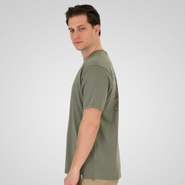 261TS-9138 T-SHIRT FRONT BACK WITH DIGITAL PRINT (RELAXED FIT) AGAVE GREEN