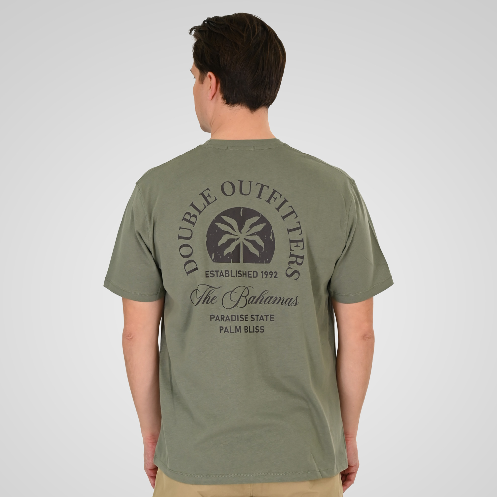 261TS-9138 T-SHIRT FRONT BACK WITH DIGITAL PRINT (RELAXED FIT) AGAVE GREEN - Image 4
