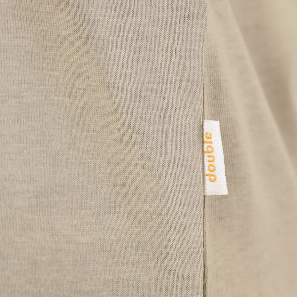 261TS-9139 T-SHIRT HENLEY V-NECK WITH BUTTONS STONE BEIGE