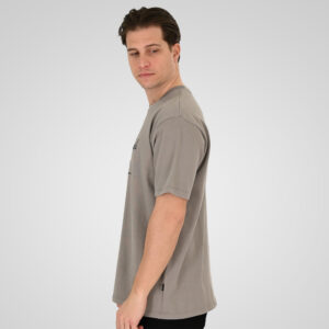 261TS-9140 T-SHIRT WITH EMBROIDERY (HEAVY JERSEY) (RELAXED FIT) LT GREY - Image 3