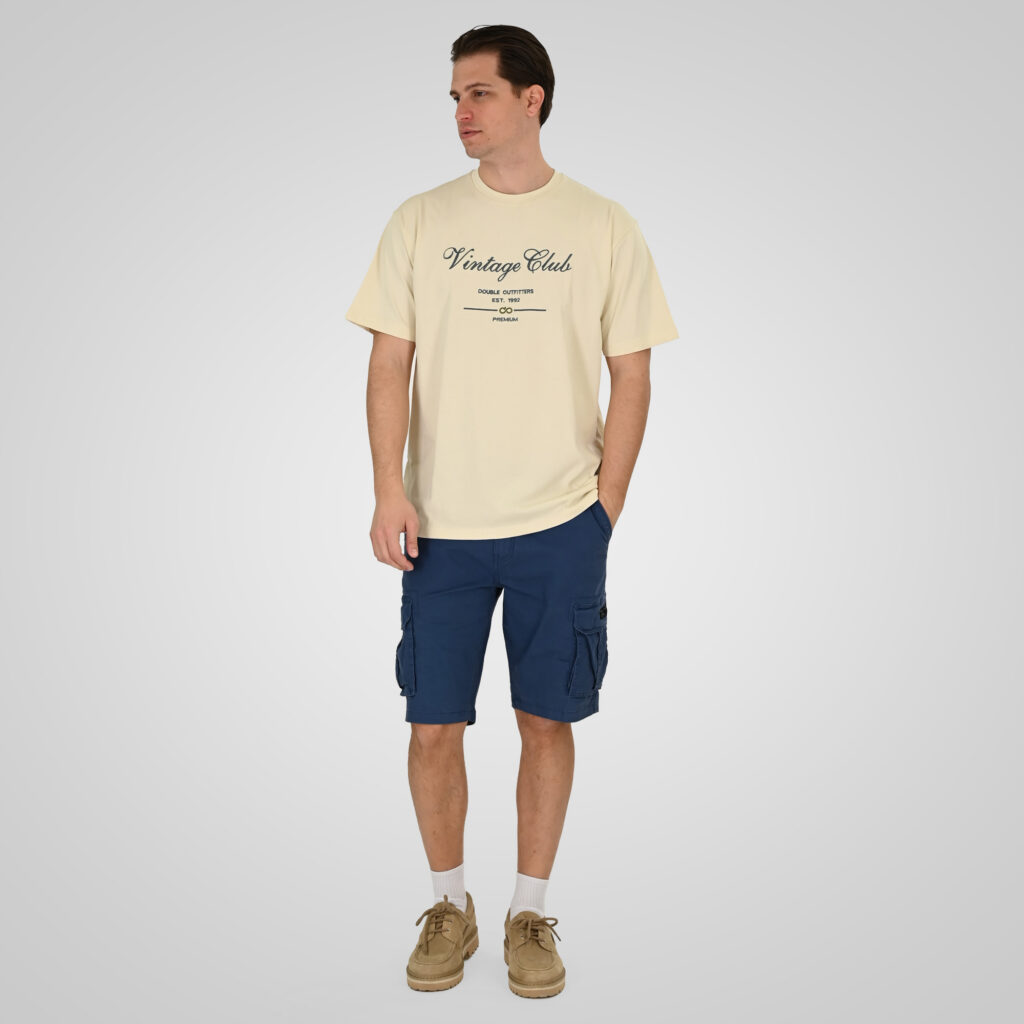 261TS-9140 T-SHIRT WITH EMBROIDERY (HEAVY JERSEY) (RELAXED FIT) CREAM