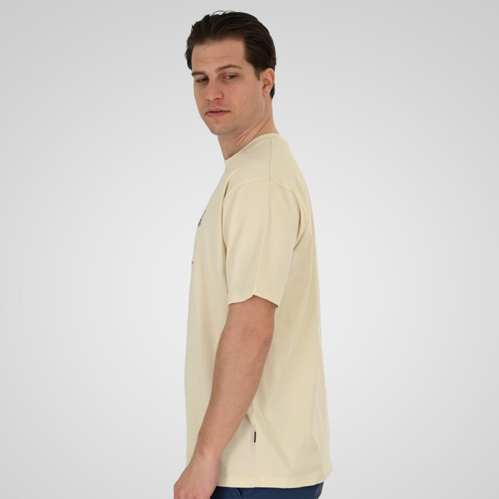 261TS-9140 T-SHIRT WITH EMBROIDERY (HEAVY JERSEY) (RELAXED FIT) CREAM
