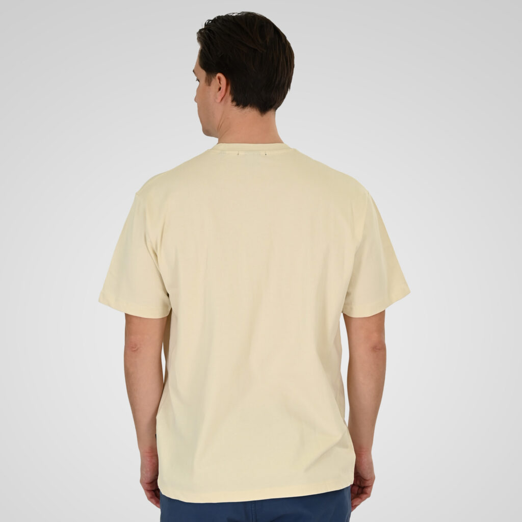 261TS-9140 T-SHIRT WITH EMBROIDERY (HEAVY JERSEY) (RELAXED FIT) CREAM