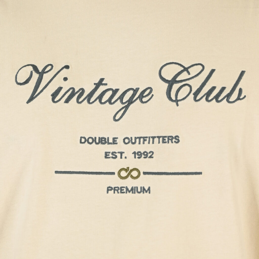 261TS-9140 T-SHIRT WITH EMBROIDERY (HEAVY JERSEY) (RELAXED FIT) CREAM