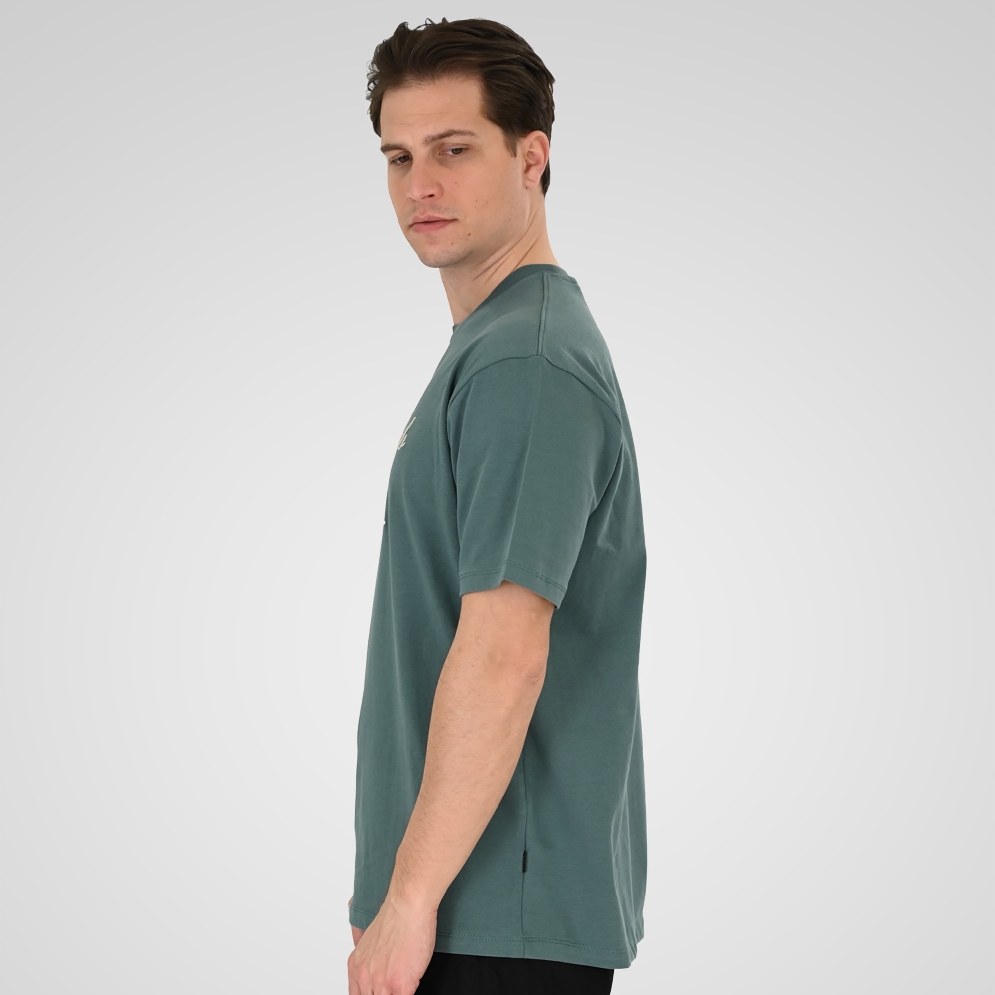 261TS-9140 T-SHIRT WITH EMBROIDERY (HEAVY JERSEY) (RELAXED FIT) JADE - Image 3