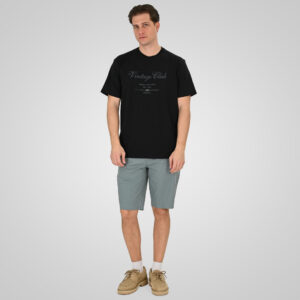 261TS-9140 T-SHIRT WITH EMBROIDERY (HEAVY JERSEY) (RELAXED FIT) BLACK - Image 2