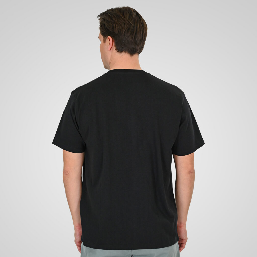 261TS-9140 T-SHIRT WITH EMBROIDERY (HEAVY JERSEY) (RELAXED FIT) BLACK